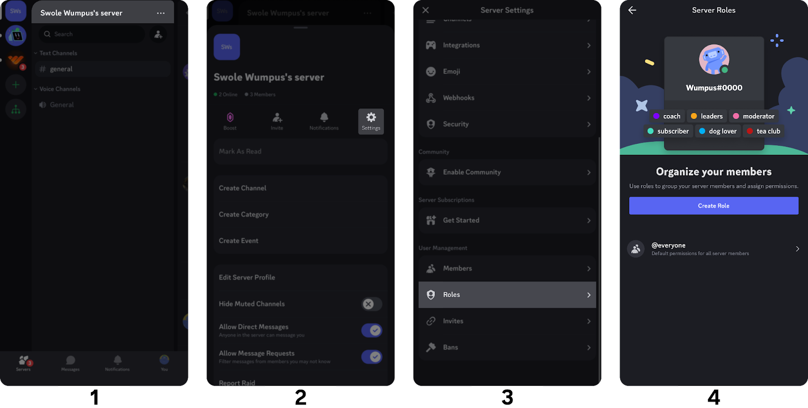 discord admin mobile