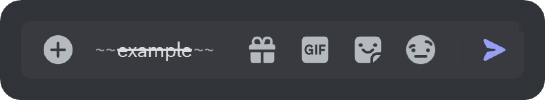 Example of the strikethrough formatting in Discord