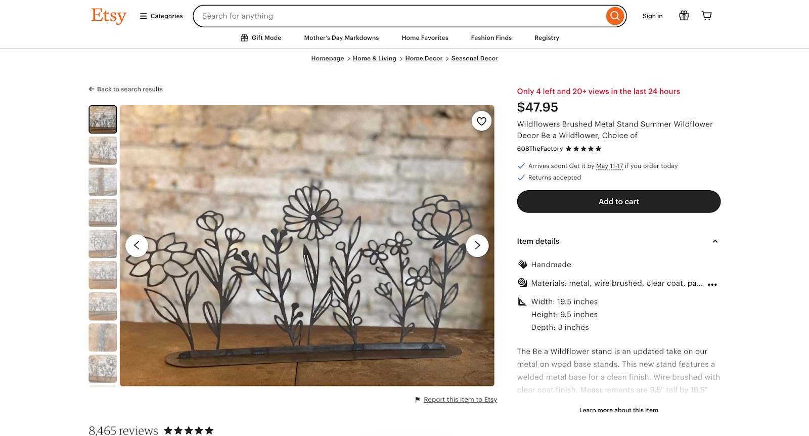 etsy decor