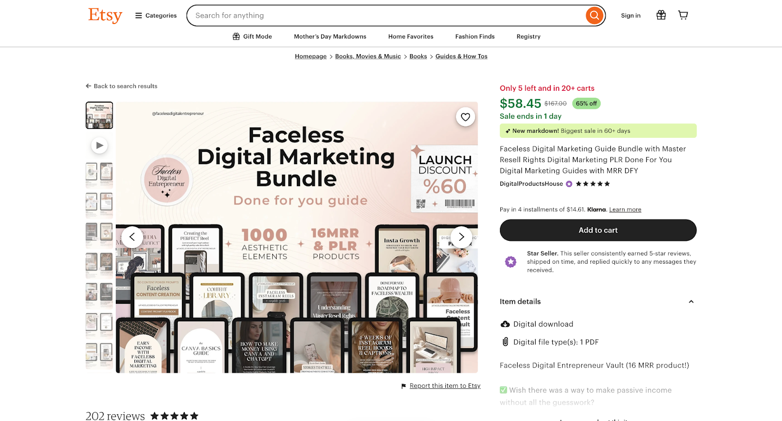 etsy digital products