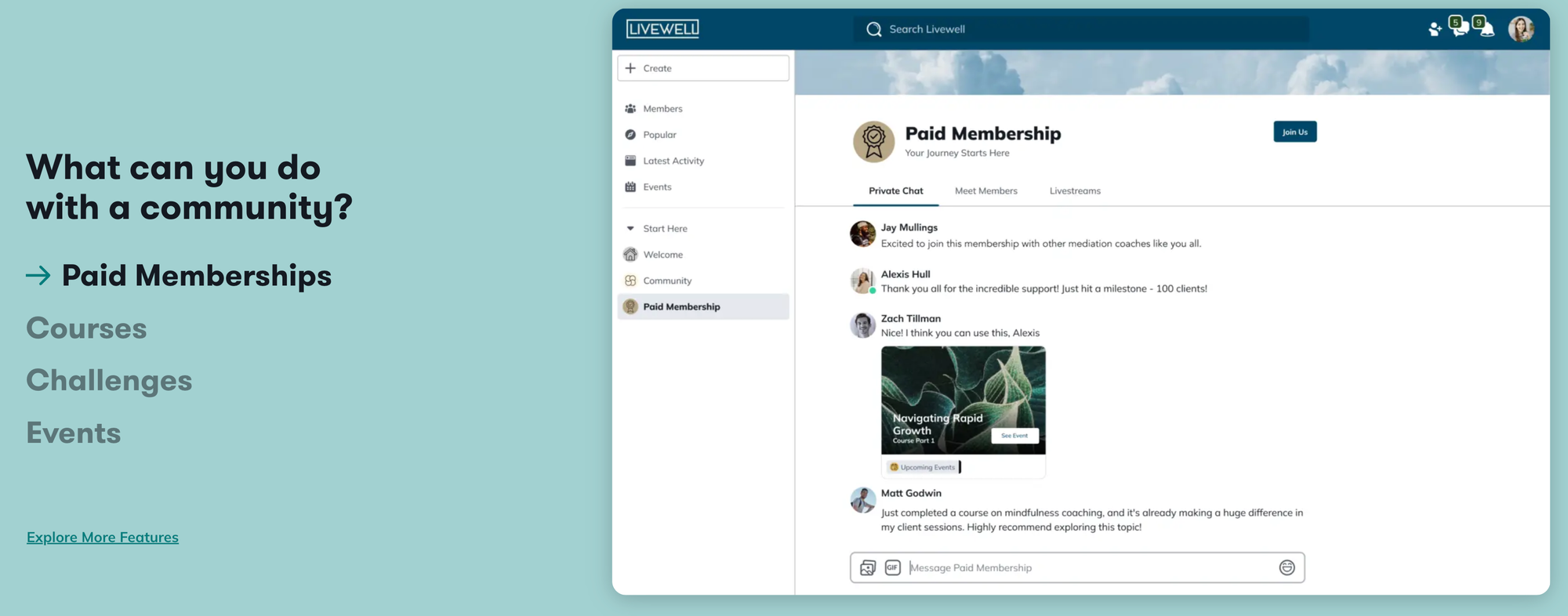 mighty networks uses