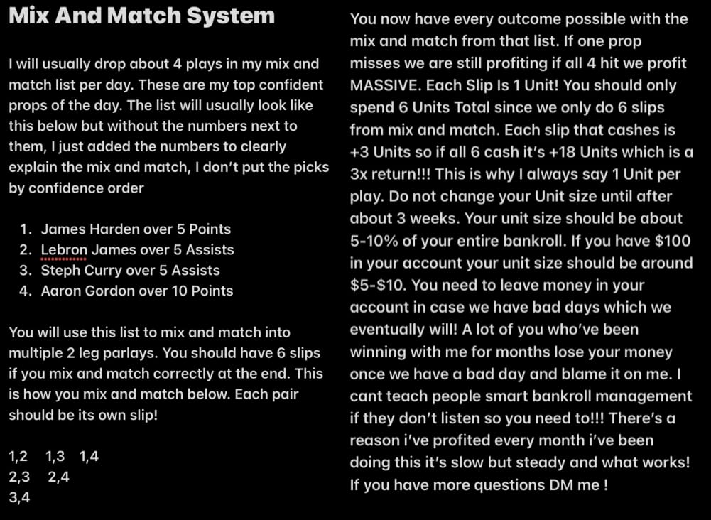 parlay betting system