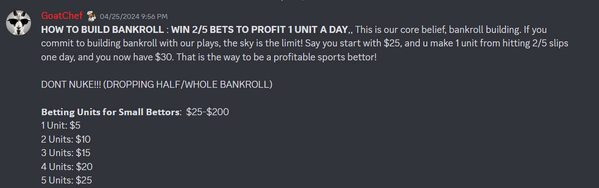 Platinum Slips bankroll