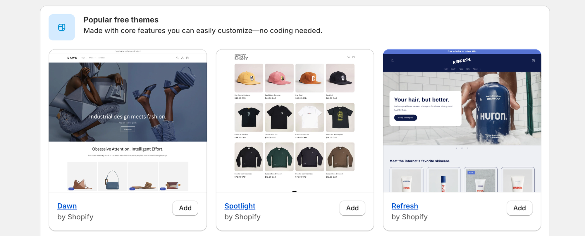 shopify themes