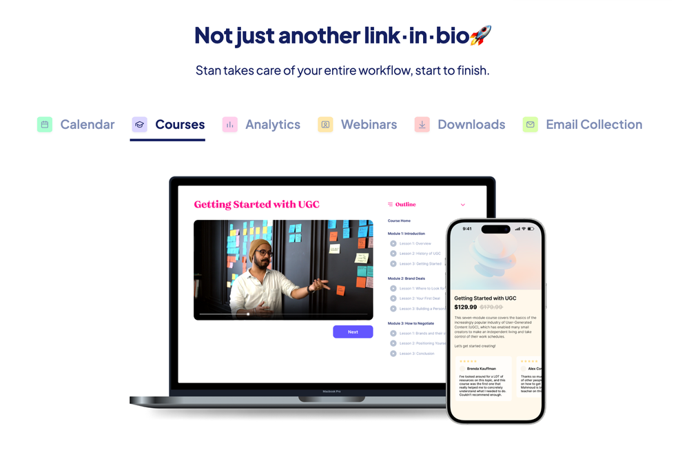 stan store sell page