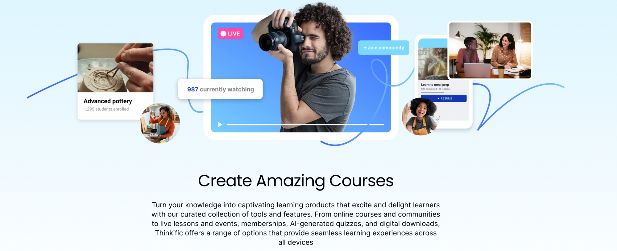 thinkific course builder