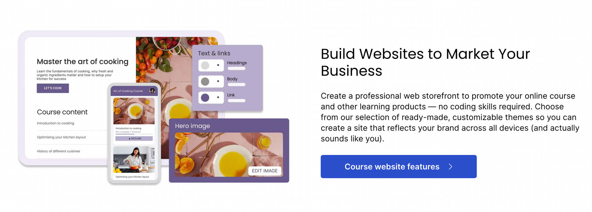 thinkific website builder