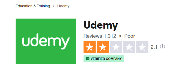 udemy trustpilot