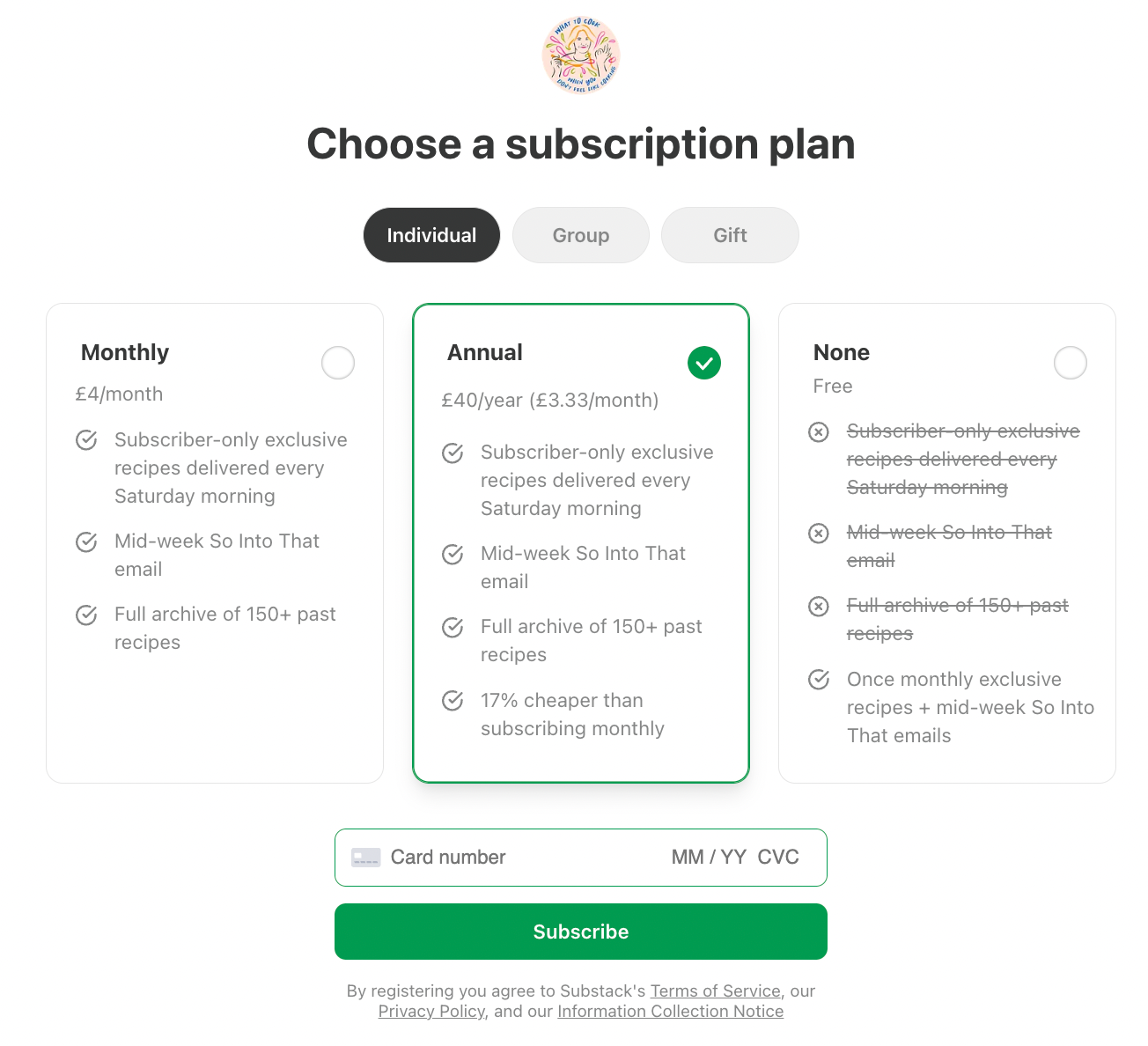 what to cook newsletter