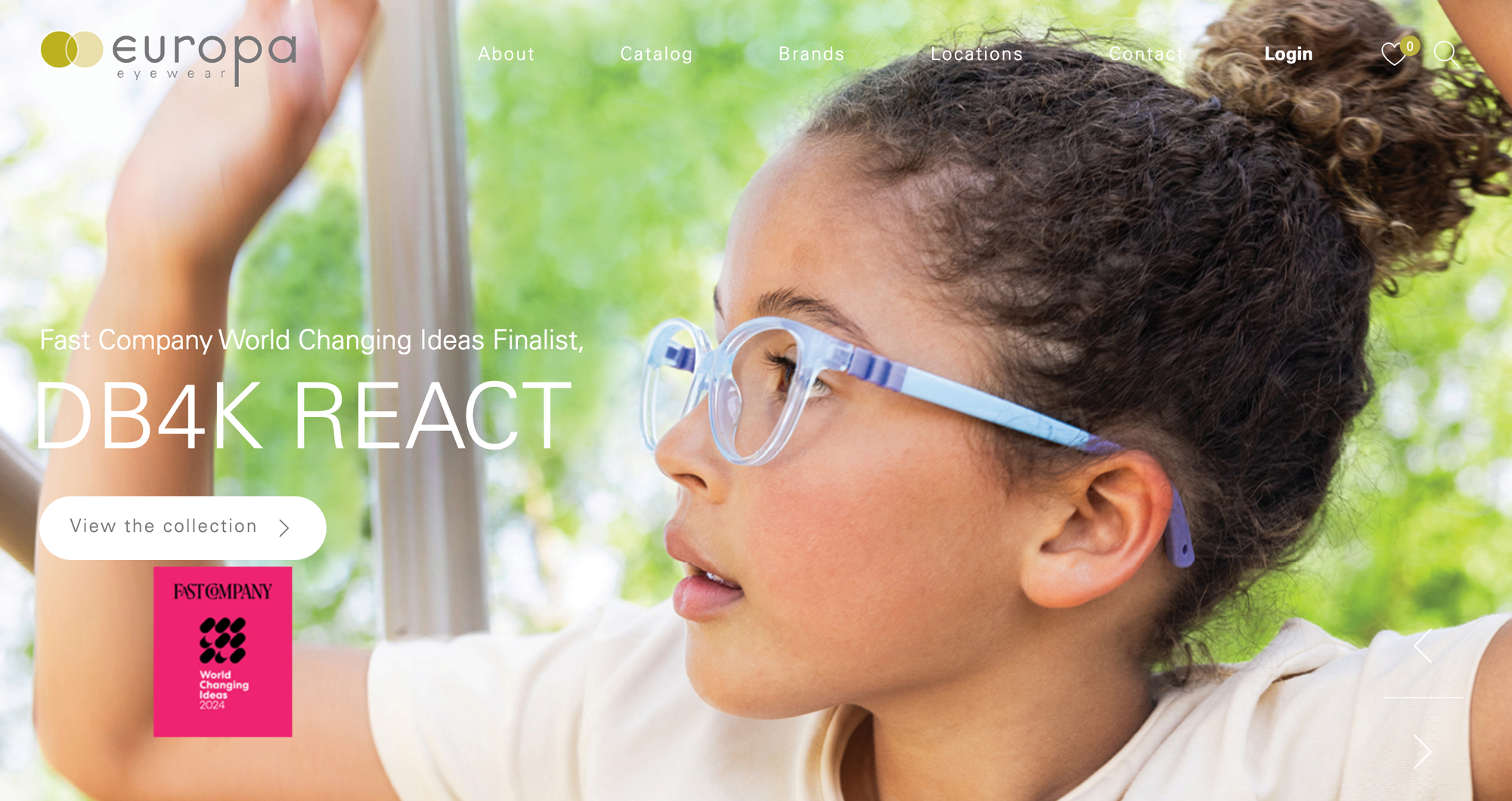 Europa Eyewear website