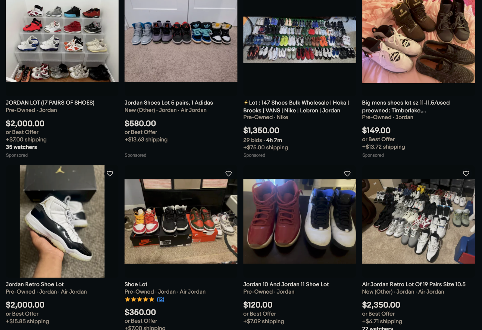Selling sneakers on eBay
