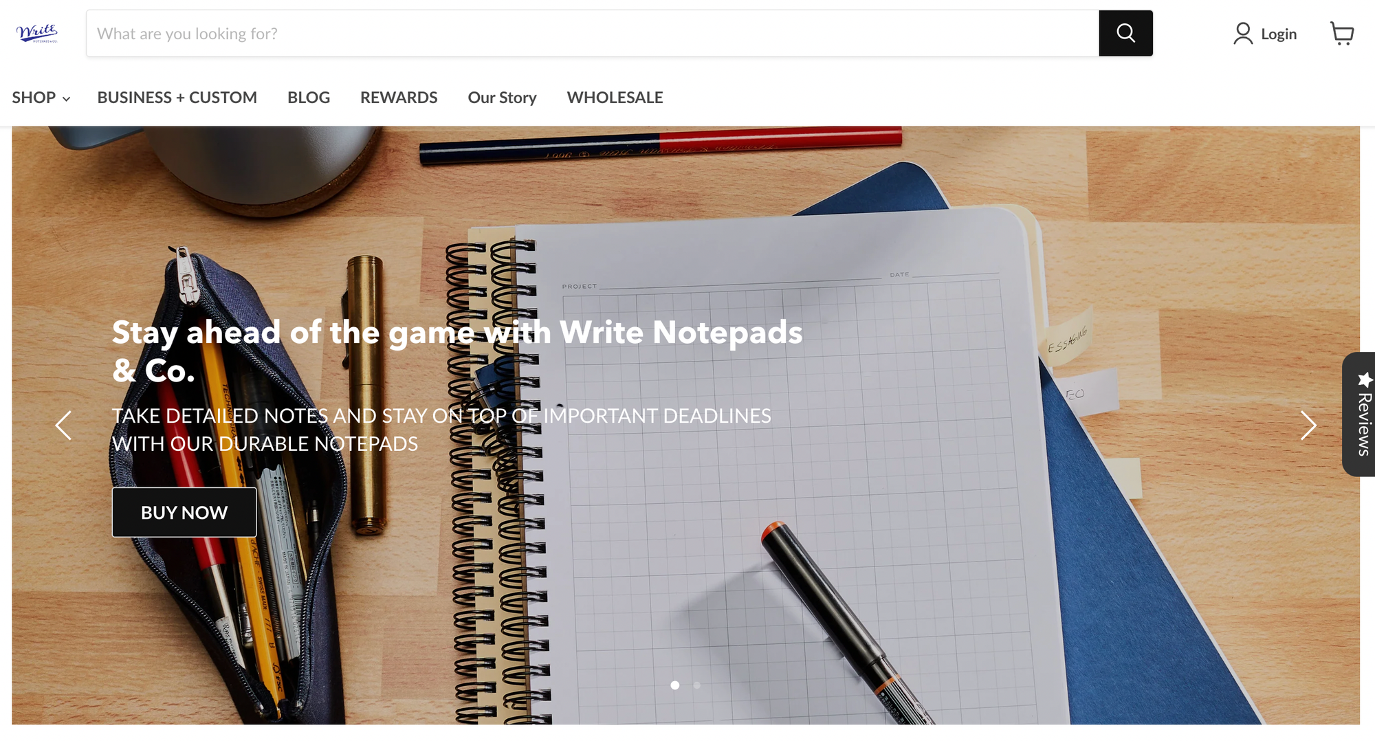 Write Pads website