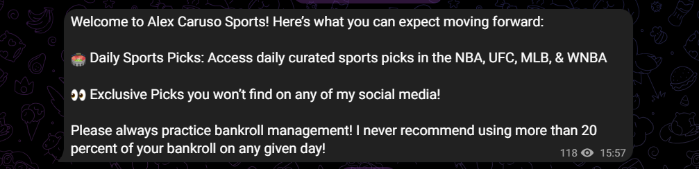 alex caruso telegram