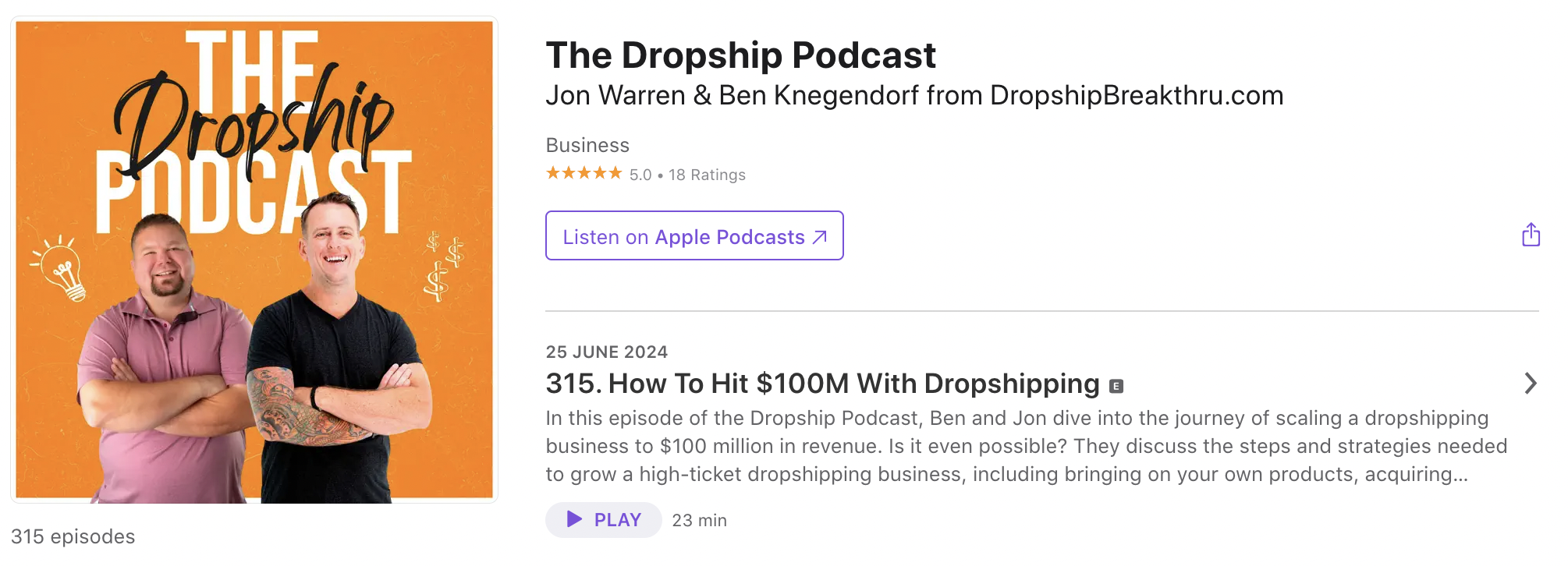 dropship podcast