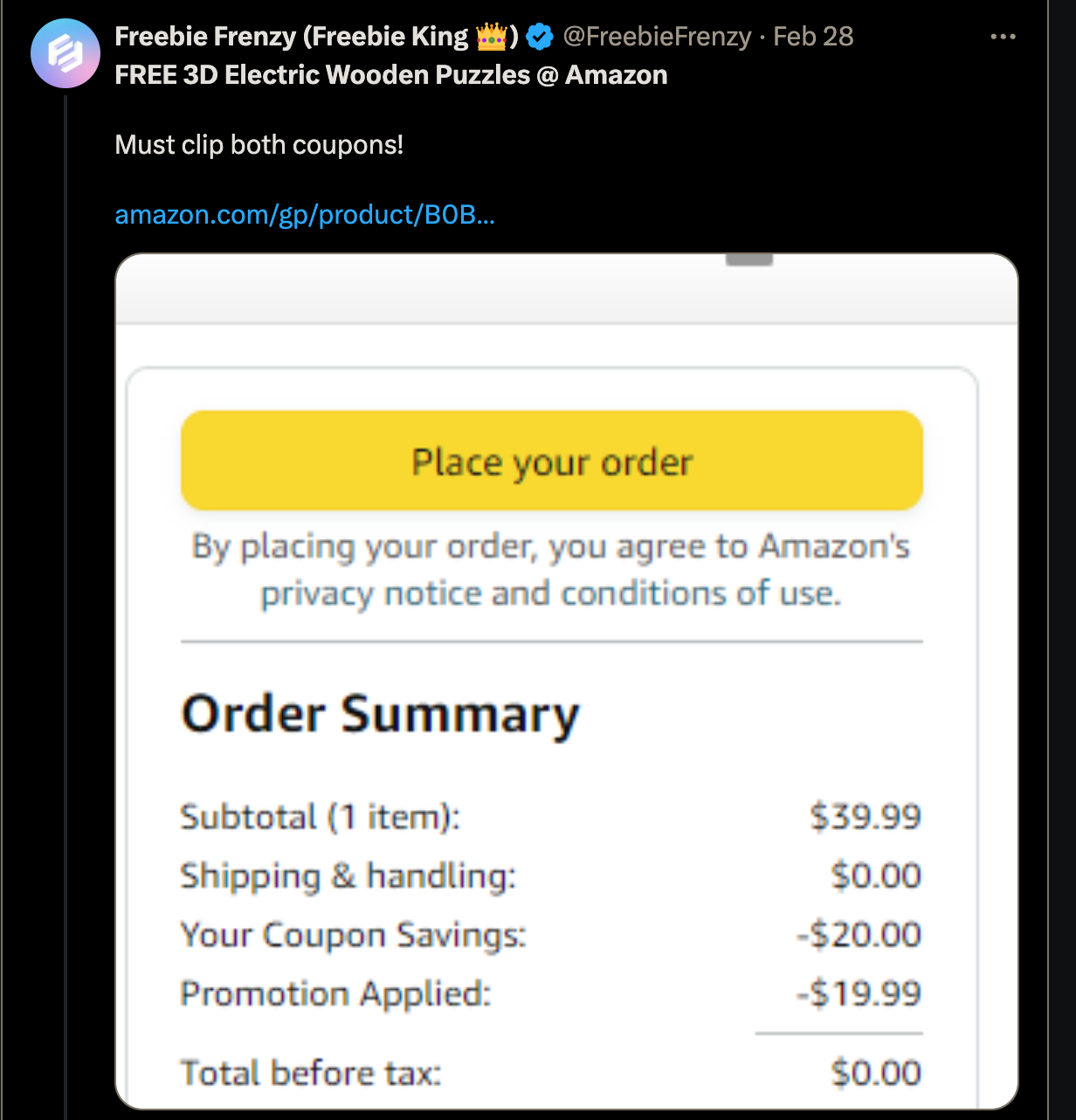 free wooden puzzle amazon