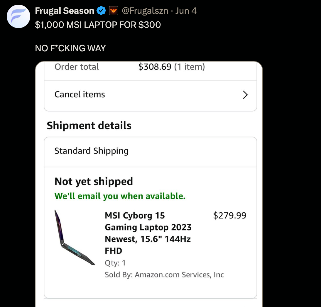 frugal season laptop