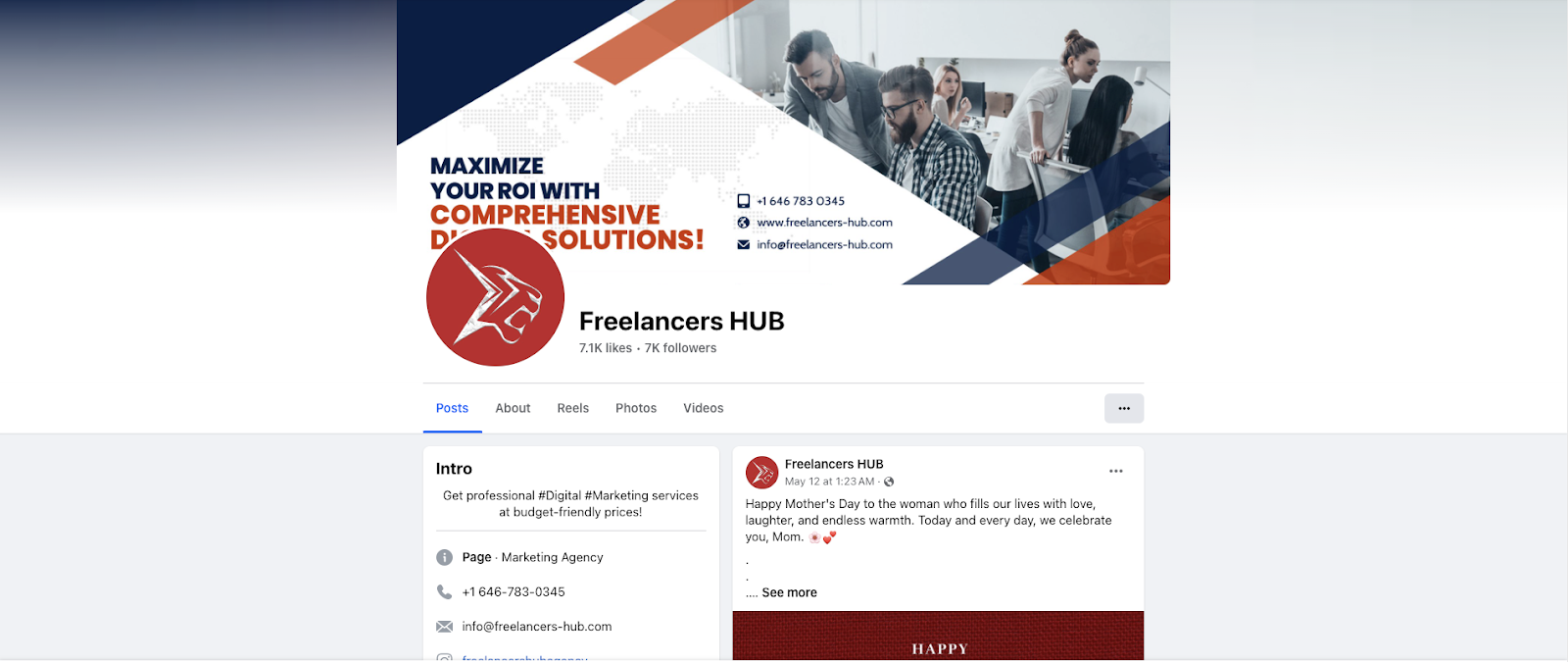 sell digital services facebook