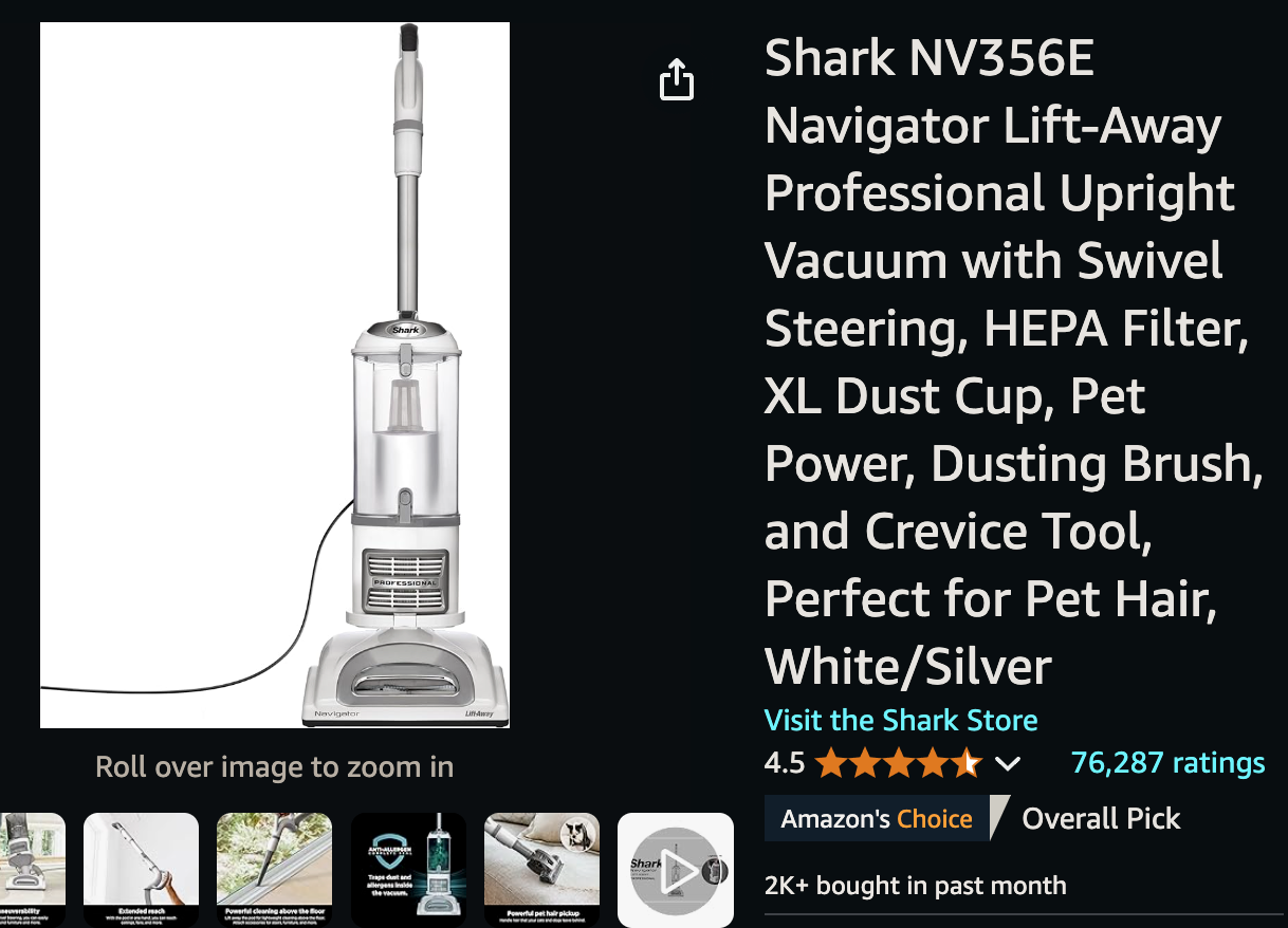 shark vaccum