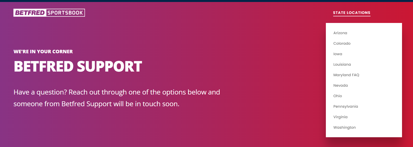 Betfred customer support