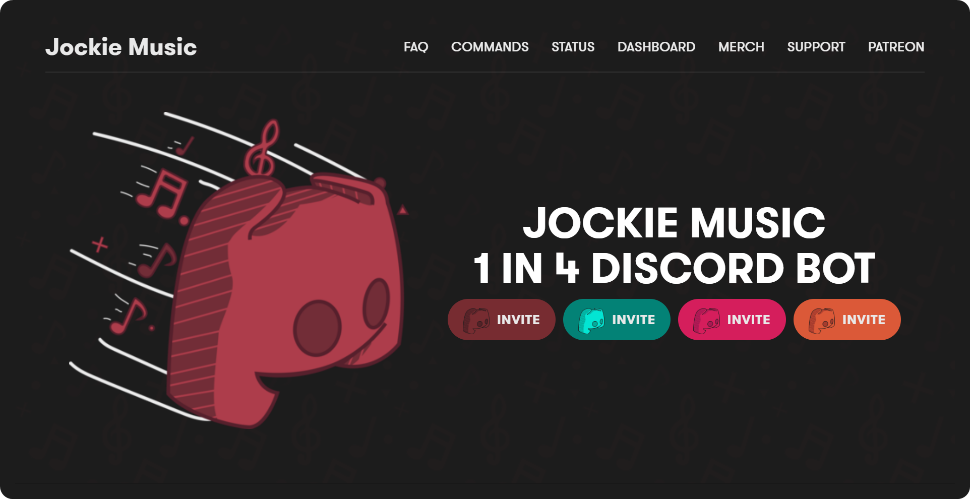 The landing page of the Discord bot Pancake's official website