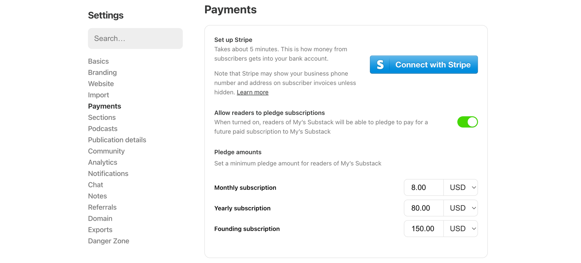 earning with substack