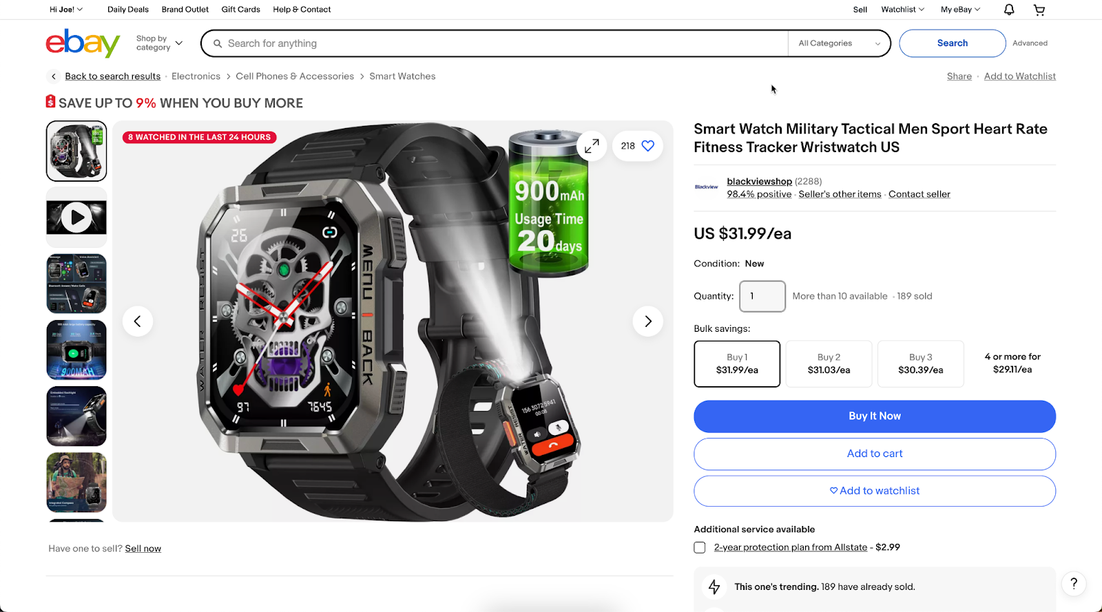 Affordable smart watches