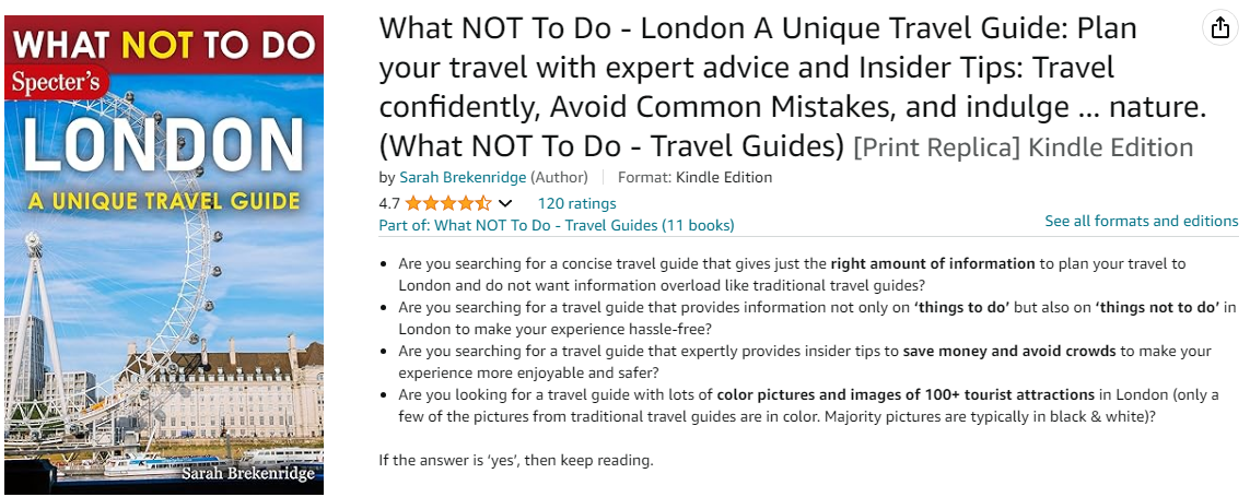 Specter's What NOT To Do Travel Guides&nbsp;