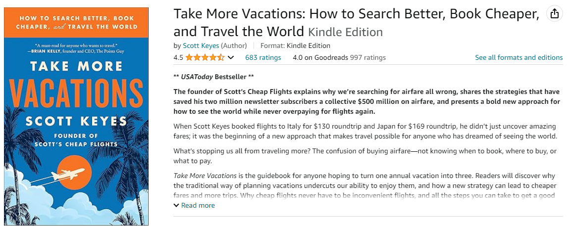 Take More Vacations: How to Search Better, Book Cheaper, and Travel the World&nbsp;