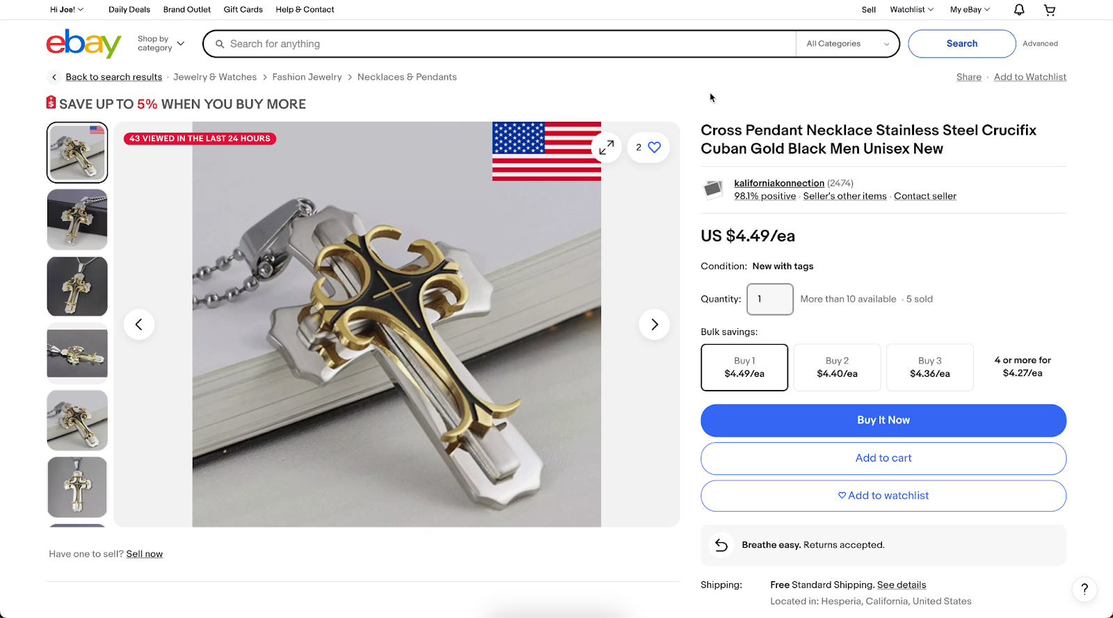 Selling necklaces and bracelets on eBay