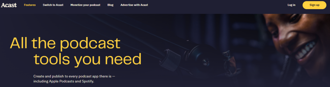 Acast features&nbsp;