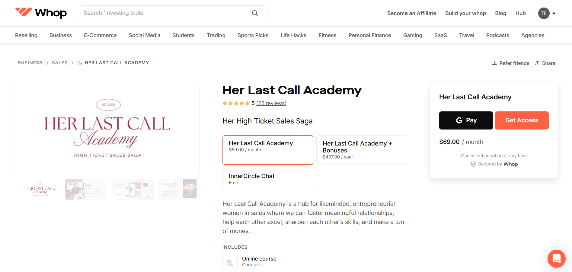 Her Last Call Academy 