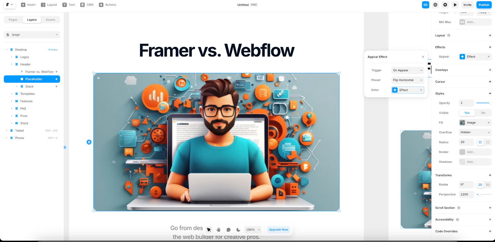 Framer animations