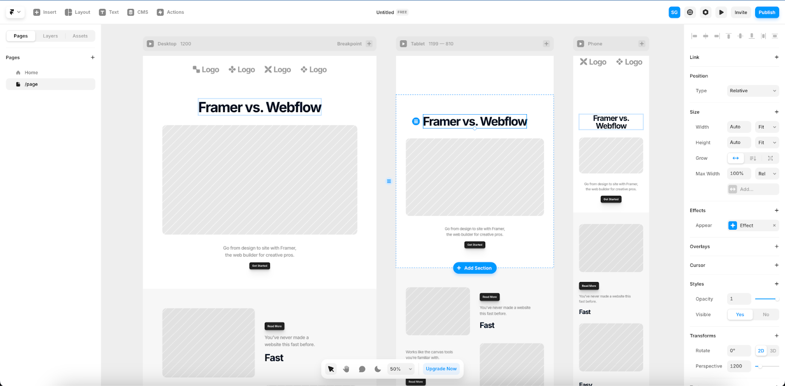 Framer design