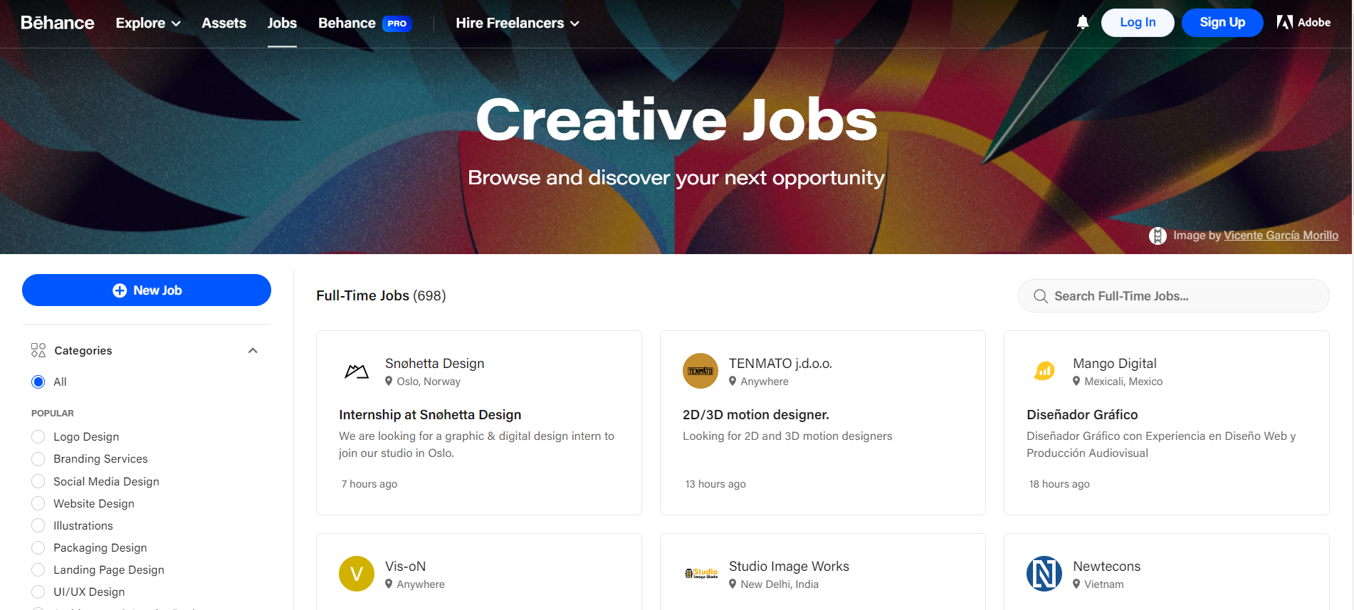 Behance creative roles