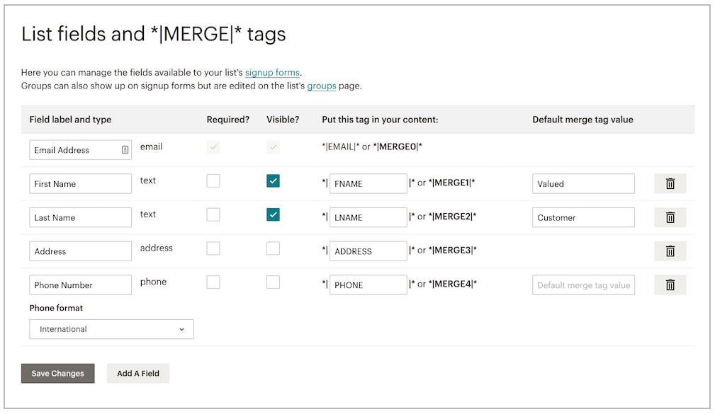Mailchimp Email Segmentation Abilities Screenshot