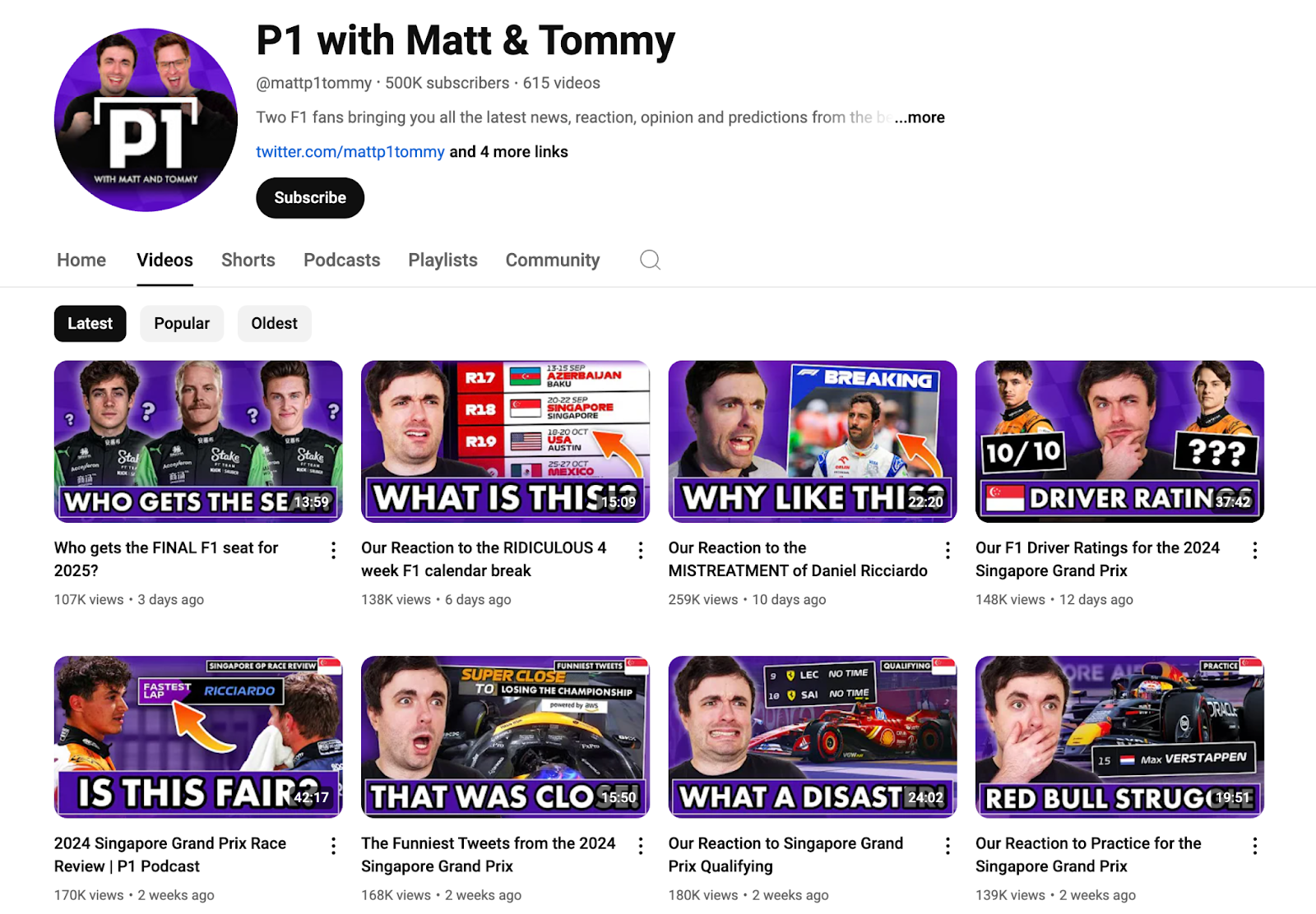 P1 with Matt & Tommy