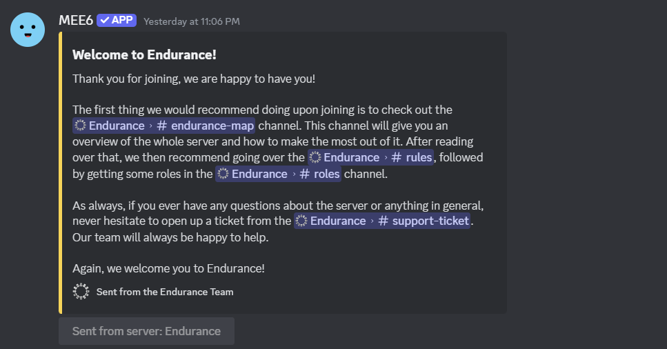 endurance discord