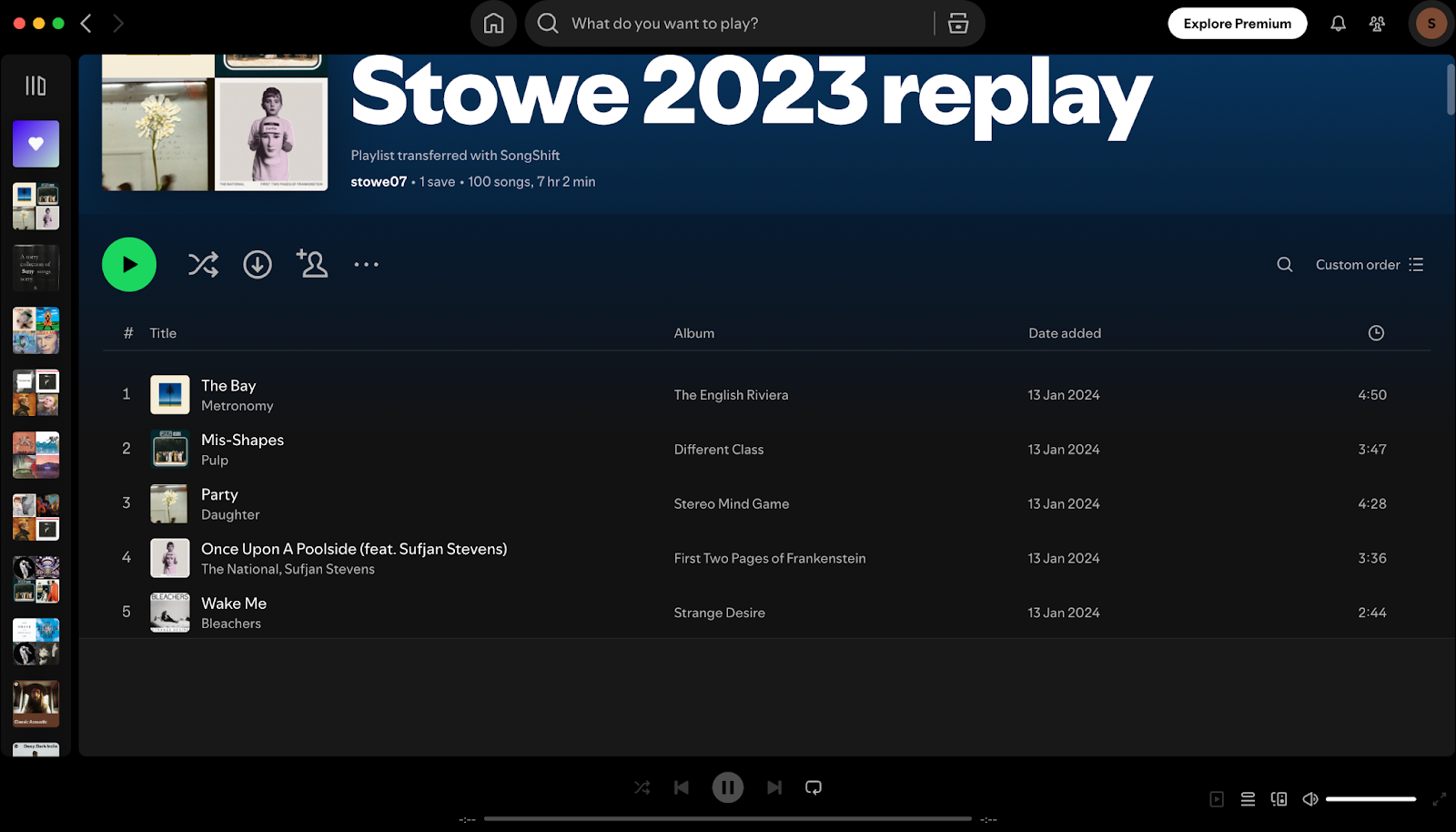 Spotify library
