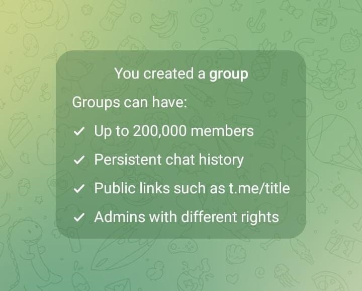 features of Telegram