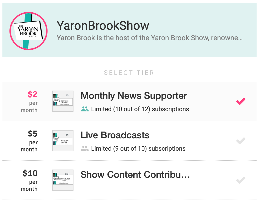 levels of access screenshot
