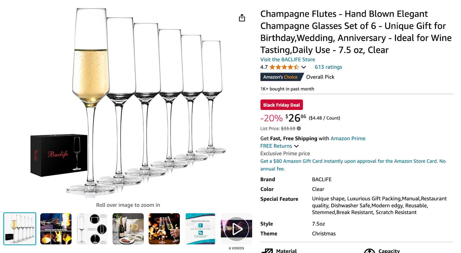 Champagne flutes