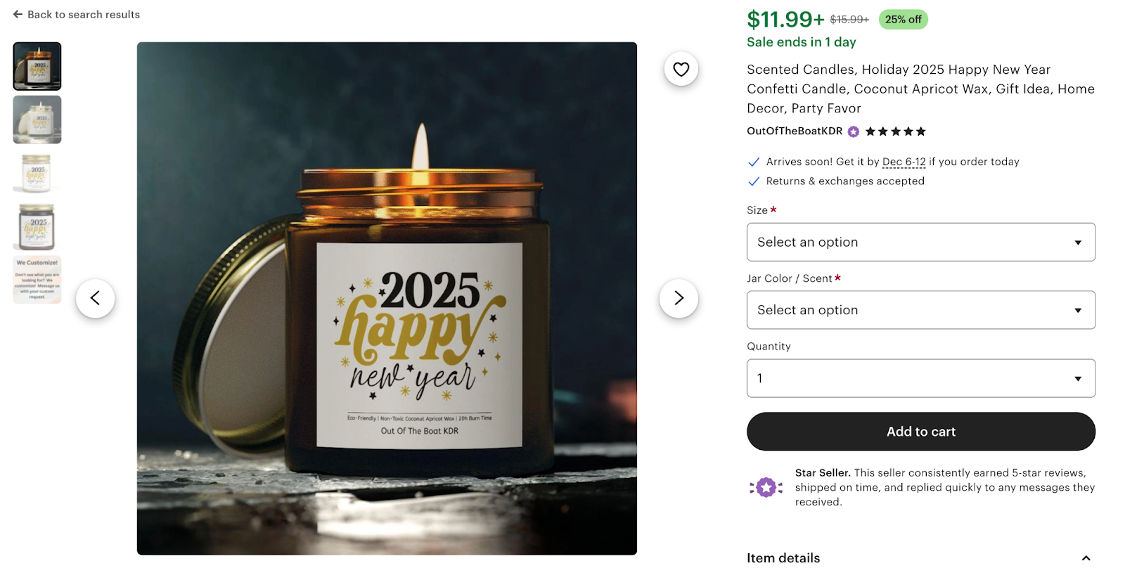 Custom home scent candles