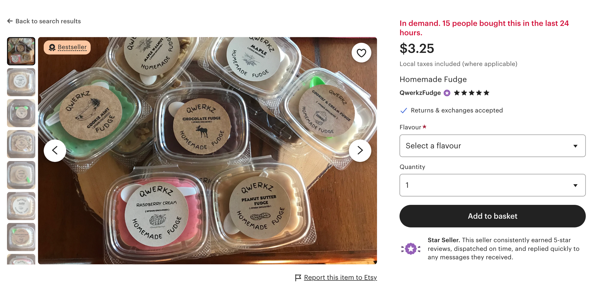 Etsy fudge