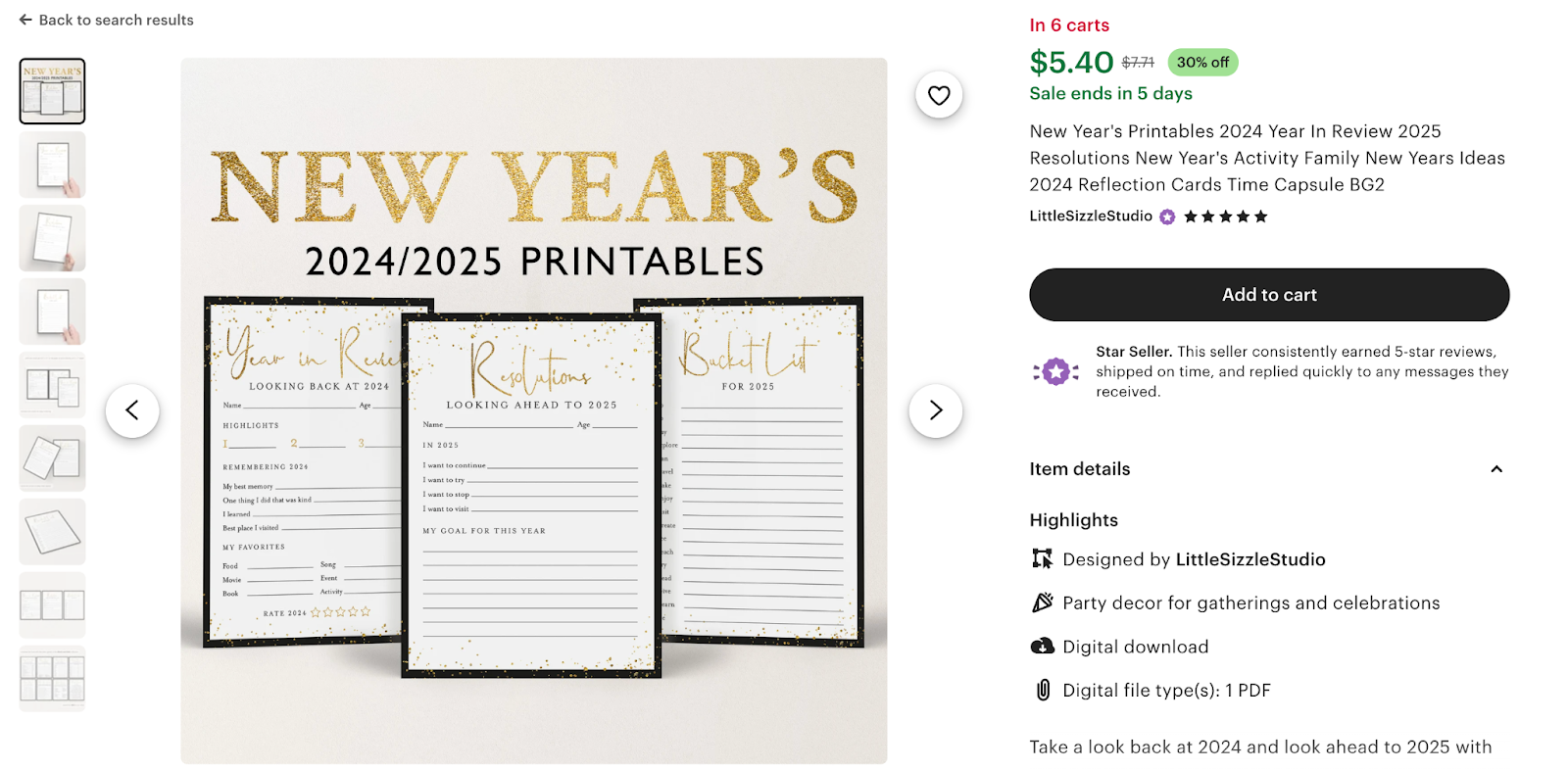 New Year’s Eve digital products