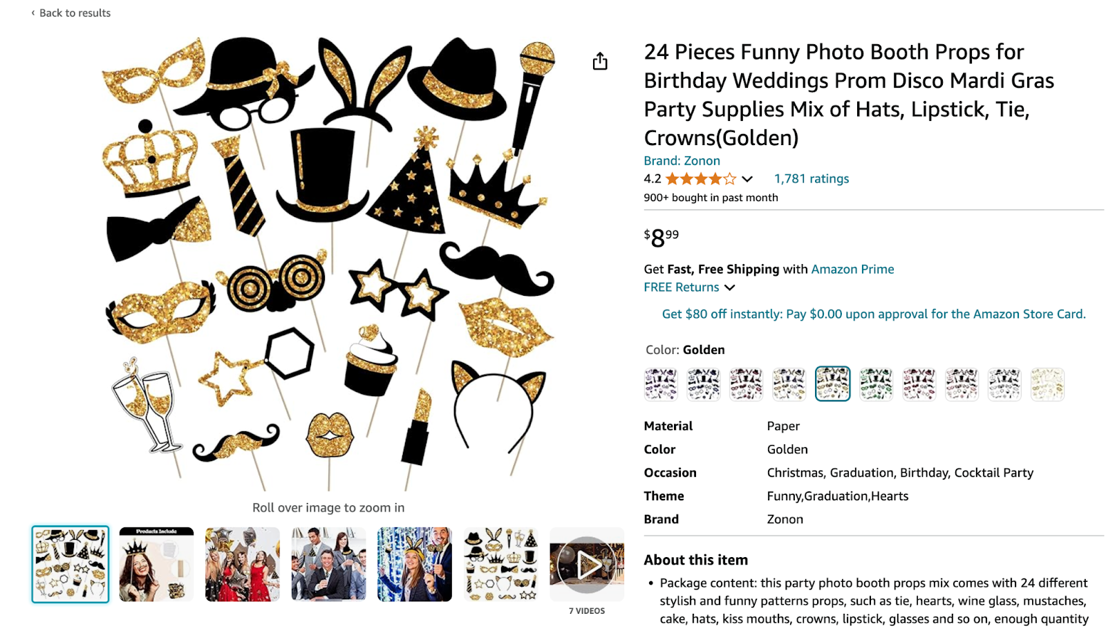 Photo booth props kits