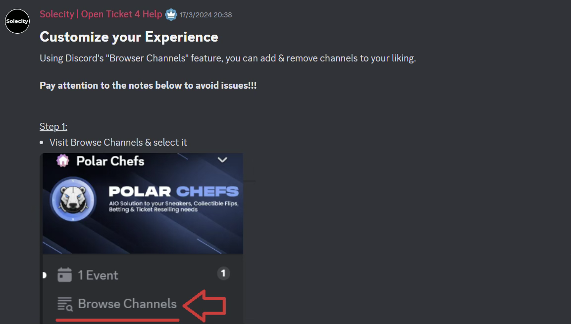 joining the polar chefs discord