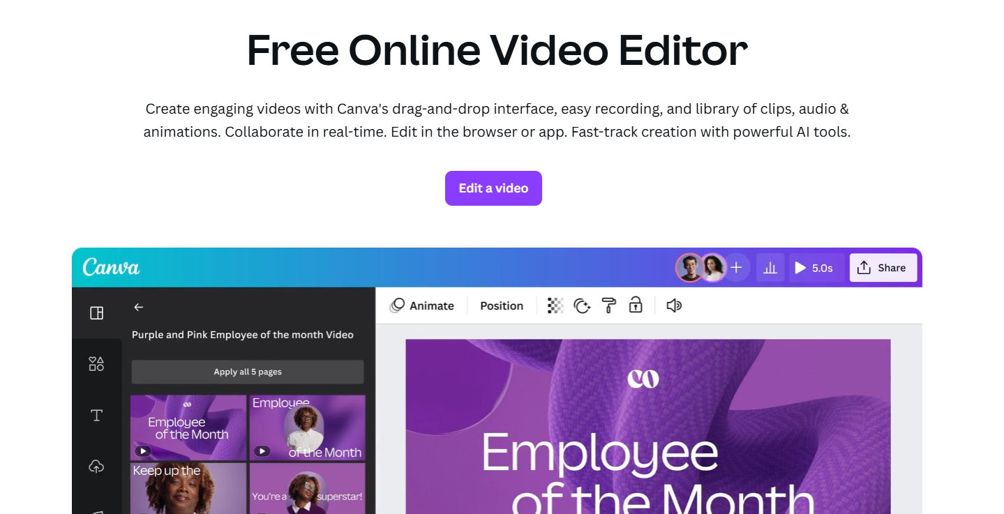 Canva Video Editor