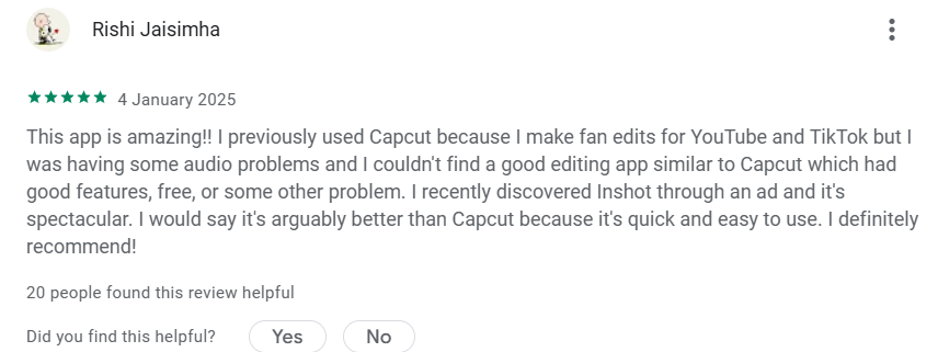 Google Play reviewer