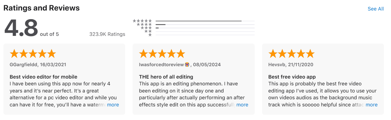 InShot Apple App Store