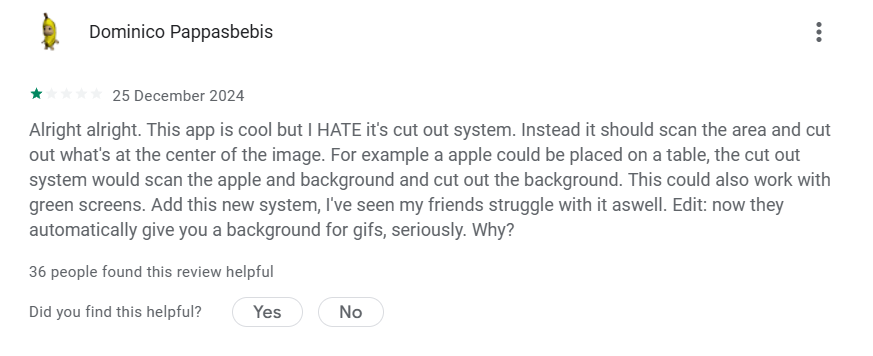 Google Play review